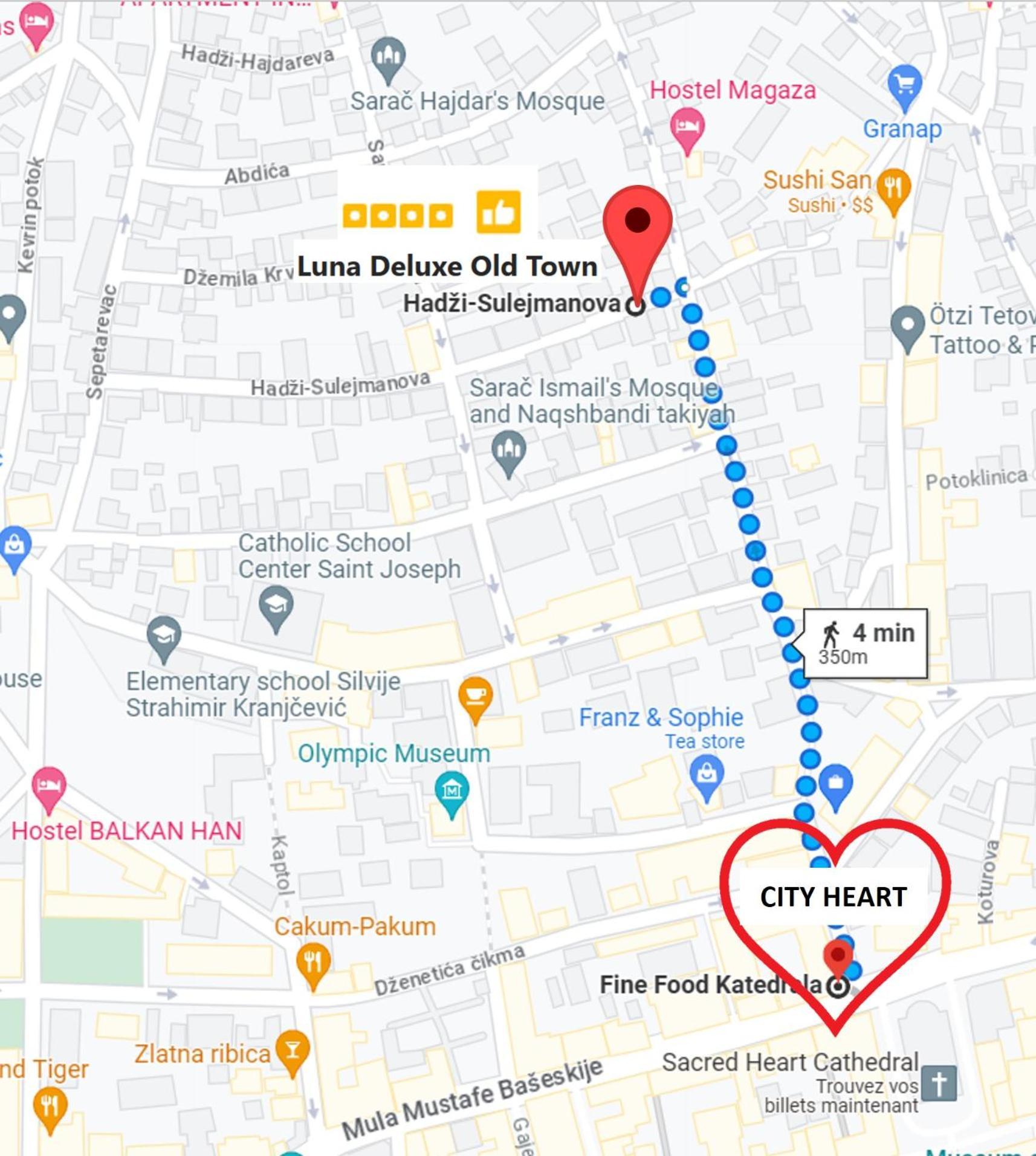 Luna Deluxe City Center & Free Parking サラエヴォ エクステリア 写真